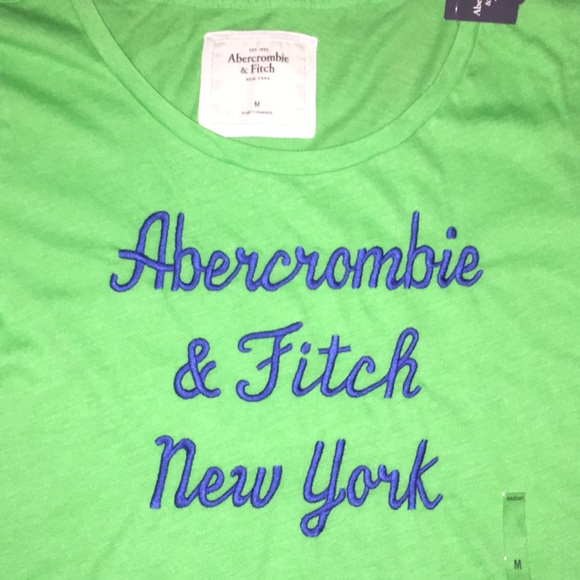 Vintage NWT Abercrombie & Fitch Logo Tee size medium - Picture 2 of 4